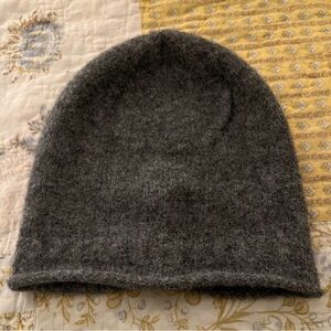 Anthropologie Charcoal Knit Hat NWOT